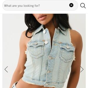True Religion La Jolla Denim Vest